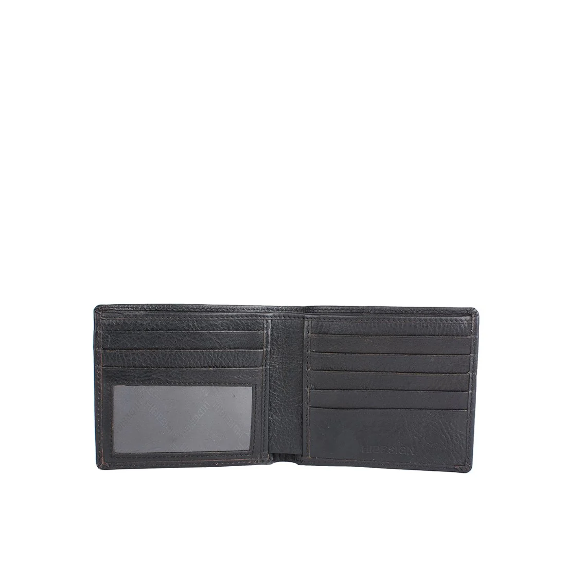 218036 Black Leather Bi-Fold Wallet - Image 3