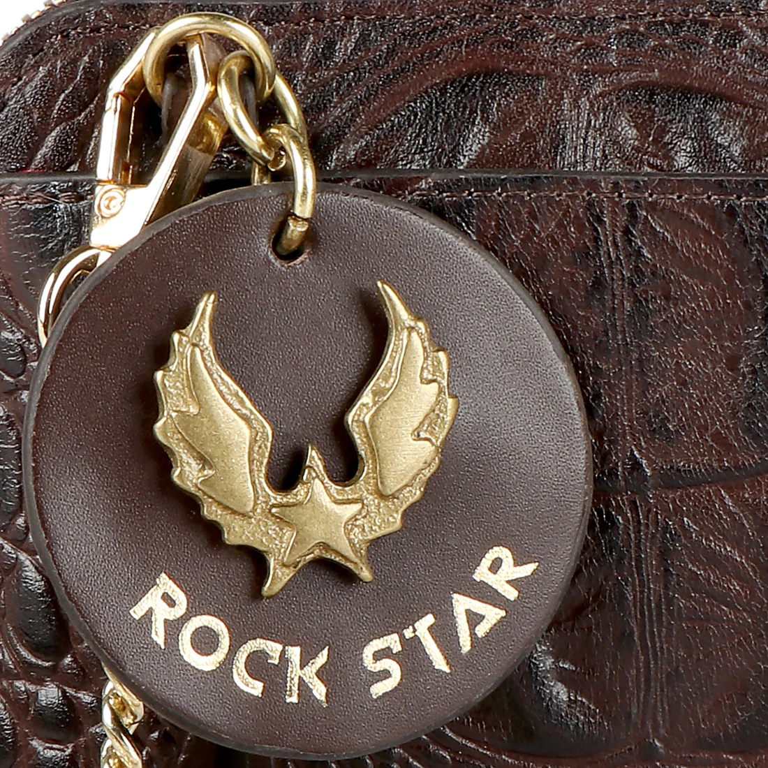 Punk W2 Brown Leather Micro Bag - Image 6