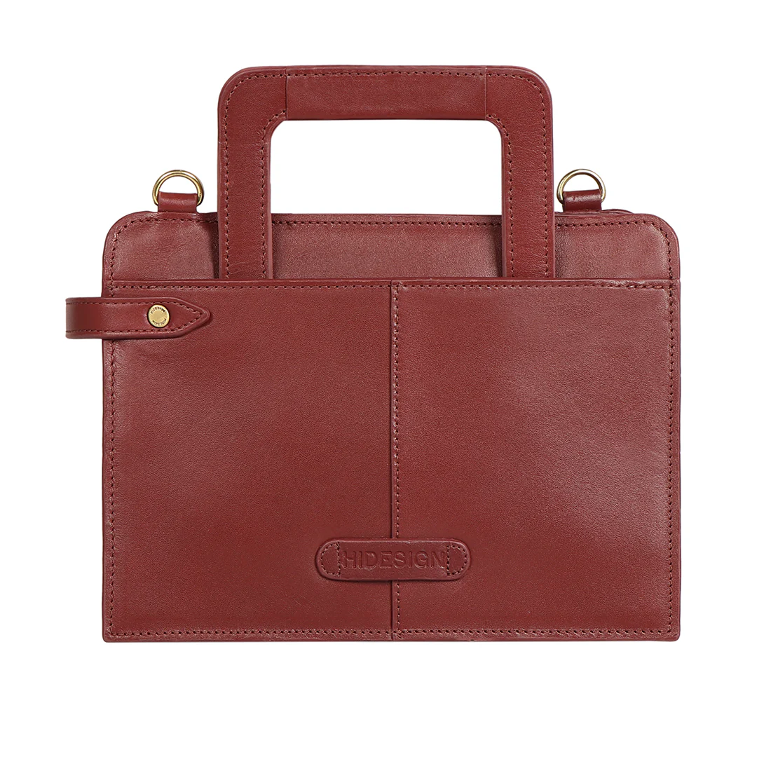 Aishi 01 Marsala Leather Satchel - Image 4