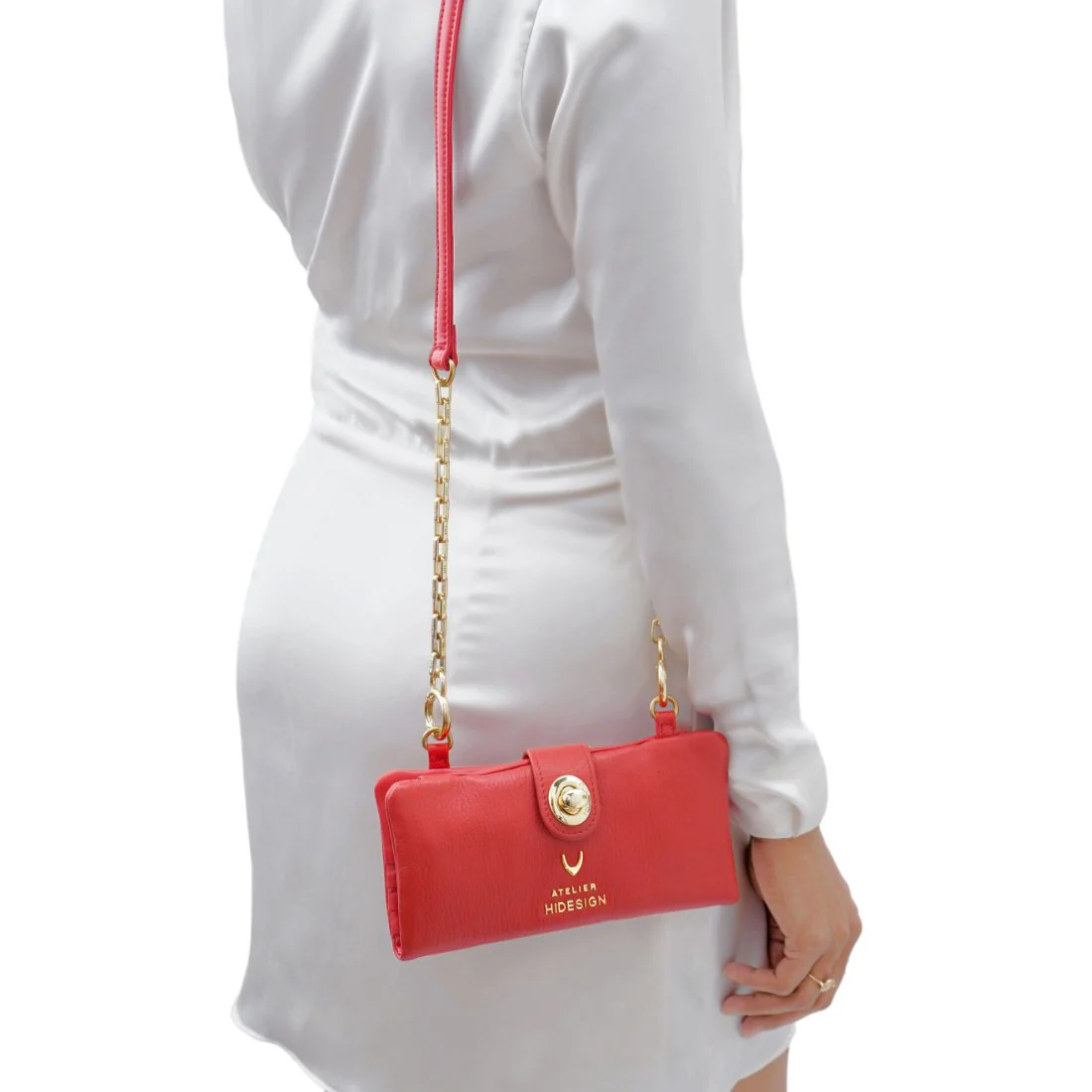 Callas W2 Red Leather Sling Wallet - Image 2