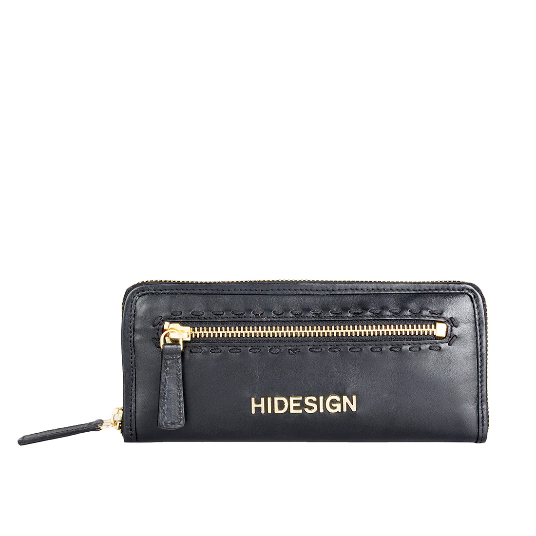 Ascot W1 Black Leather Zip Around Wallet - Image 3