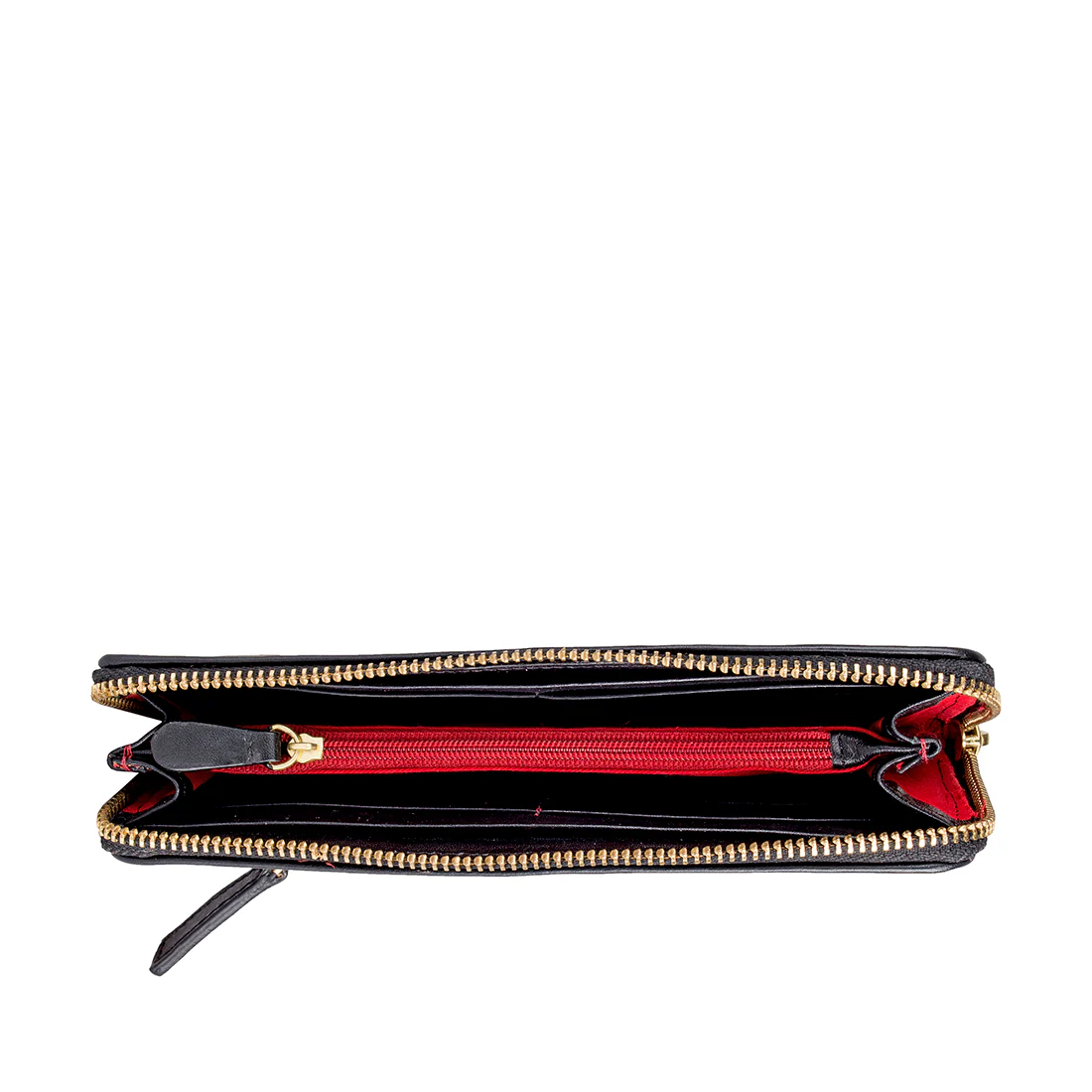 Ascot W1 Black Leather Zip Around Wallet - Image 6