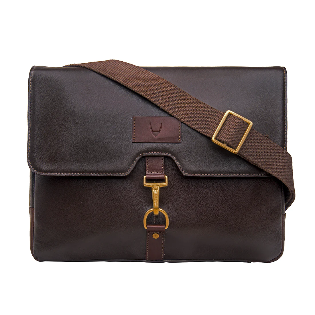 Jaguar 03 Brown Leather Messenger Bag - Image 2