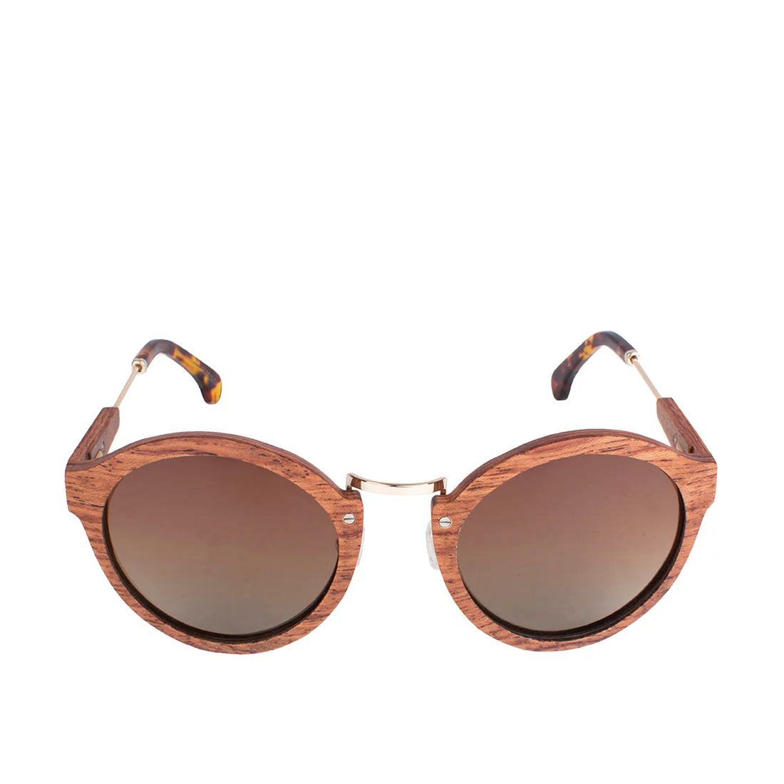 Masai-Wb187R Women's Brown Round Sunglasses - Image 2