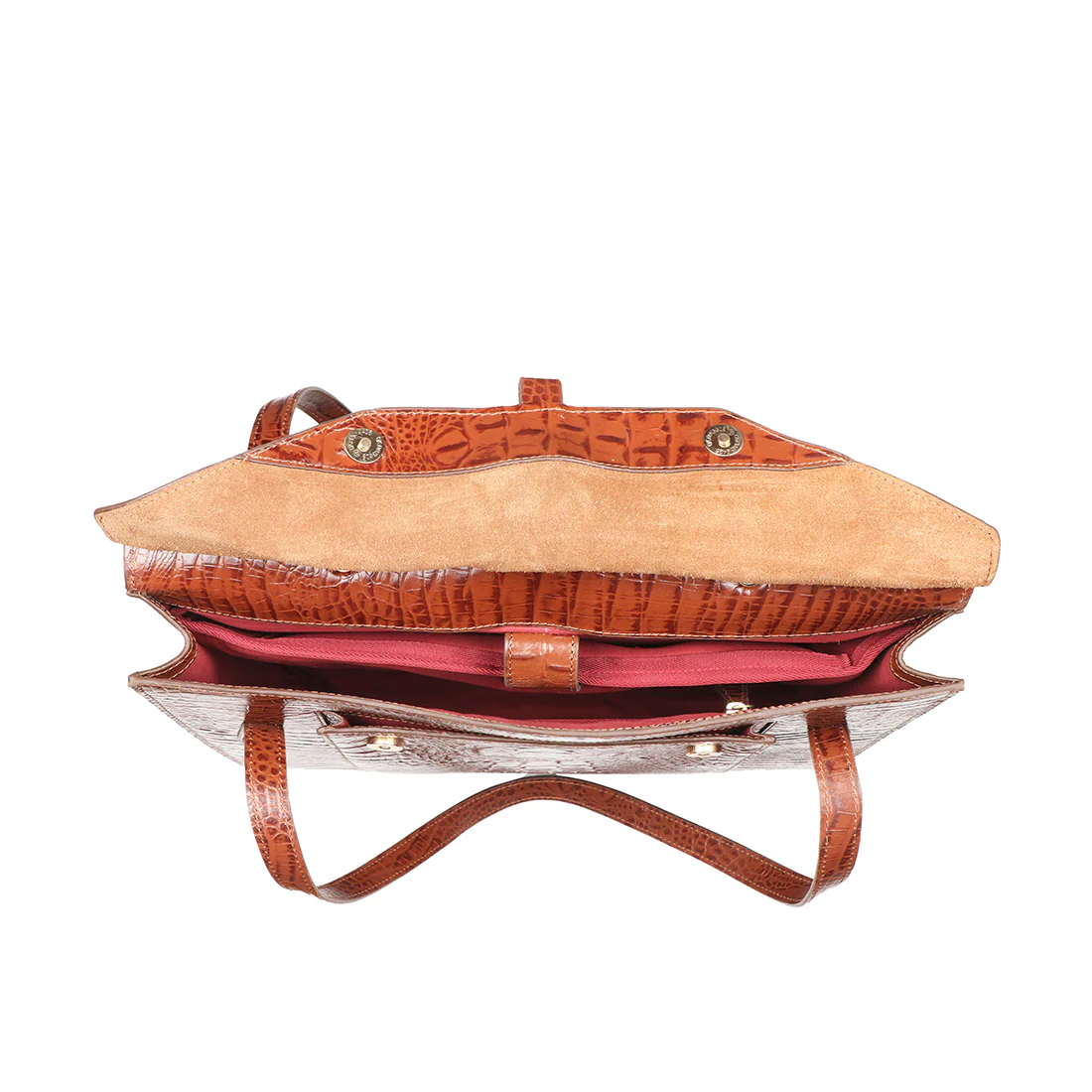 Pasadena Tan Leather Tote Bag - Image 5