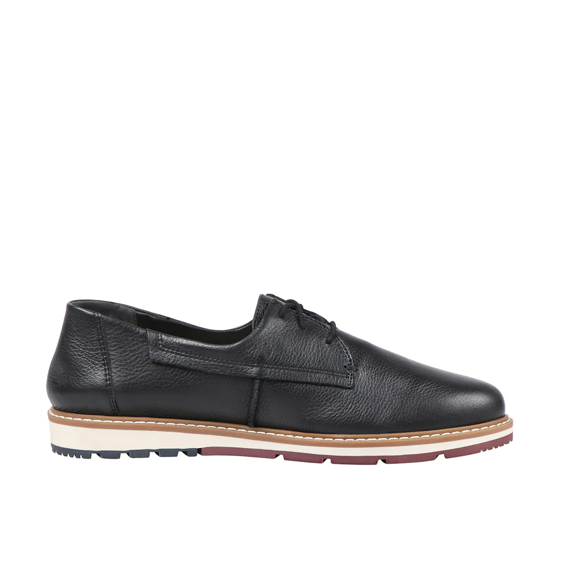 Taos Men's Black Leather Lace Up Shoes - Image 4