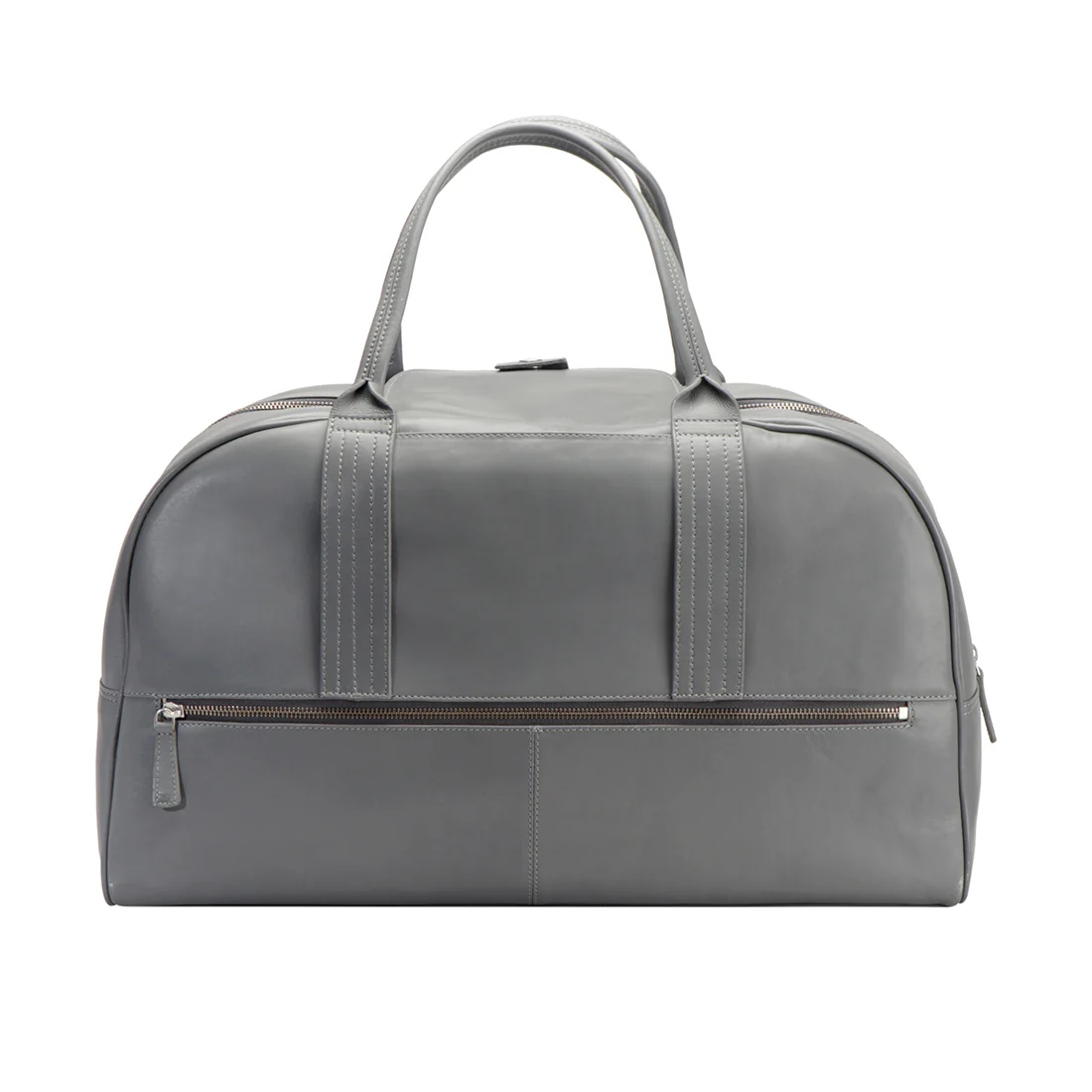 Vegas Al02 Grey Leather Duffle Bag - Image 2